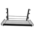 thumbnail image 6 of NICEXMAS Black Metal Under Desk Clamp Shelf for Cable Management and Office Supplies Storage Basket, 6 of 7