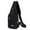 Black, variant on 2023 New Men's Multifunctional Chest Bag Messenger Bag Fashion Casual Shoulder Messenger Bag Tarpaulin Small Backpack