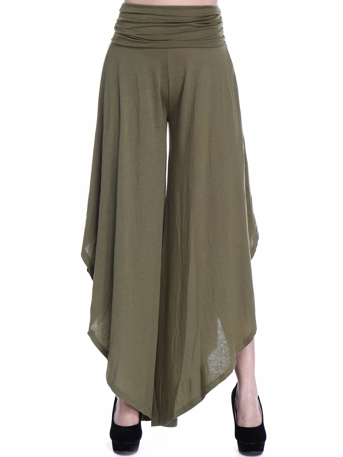 Flowy Cropped Palazzo Pants 