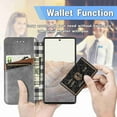 thumbnail image 4 of Dteck for Google Pixel 6 Pro Case, Premium PU Leather Flip Folio Wallet Shockproof Case with Card Slot Magnetic Closure Cover, gray, 4 of 7