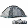 thumbnail image 3 of 3–4 Person Waterproof Camping Tent, 4-Season Outdoor Hiking Tent, Large Family Camo Dome Tent (78"L x 78"W x 51"H), 3 of 7