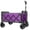 Purple, variant on TheEshow 220Lbs Capacity Garden Wagon with All-in-One Convertible Folding, Full-Side Opening, Dog Leash, Versatile Seating & Storage