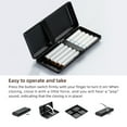 thumbnail image 2 of Metal Cigarette Case - Retro Fashion, Holds 10 Cigarettes 100 Cigarettes (W49 Jet Black), 2 of 7