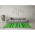 thumbnail image 3 of Ahgly Company Indoor Rectangle Oriental Green Industrial Area Rugs, 2' x 5', 3 of 4