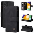 thumbnail image 1 of Étui pour Samsung Galaxy A52 5G Housse à Fermeture Éclair Portefeuille Magnétique Protecteur - Noir, 1 of 5
