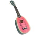 thumbnail image 1 of Ukelele de concierto de 21 pulgadas, guitarra pequeña de 4 cuerdas, instrumento musical de caoba con correa, púas y bolsa de transporte para niños, estudiantes y adultos (sandía)., 1 of 7