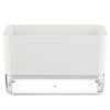 Self Watering Plant Pot Double Layer Flowerpot For Indoor Plants Decor Supplies (Rectangle L)