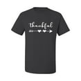 thumbnail image 2 of Cute Positive Christian Spirit Thankful Inspirational/Christian Men's Graphic T-Shirt, Charcoal, Large, 2 of 3