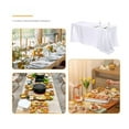 thumbnail image 3 of Maplenight Premium Solid Color Glossy Satin Tablecloth – Customizable for High-end Hotels, Banquets & Weddings White, 3 of 5