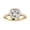 yellow-gold, variant on 14K Yellow Gold 3.25 Carat LAB GROWN DIAMOND Gorgeous Classic Cushion Halo Style Asscher Cut Diamond Engagement Ring (G-H Color VS1-VS2 Clarity 3 Ct Center)