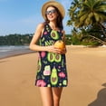 thumbnail image 3 of Xecao Robe d'Été Sans Manches pour Femmes, Robe Décontractée de Plage avec Poches, 3 of 7