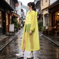 thumbnail image 5 of Reusable EVA Raincoat, Thickened Extended Length Rain Jacket with Cuff Closure, Portable Waterproof Coat for Adults, Great for Outdoor Hiking, Travel, Camping and Field Activities, 5 of 7