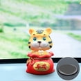 thumbnail image 2 of Figura de tigre de dibujos animados que mueve la cabeza, modelo de tigre que asiente con la cabeza, juguete Bobble Seguridad 1pcs, 2 of 7