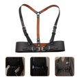 thumbnail image 3 of Arnés de hombro para mujer, correa de estilo Punk, cinturón de Bondage para el cuerpo, cinturón de cuero para el pecho, 3 of 7