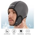 thumbnail image 3 of Gorro de natación con capucha de neopreno de 2mm cubierta elástica para cabeza de surf para deportes acuáticos, 3 of 8