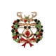thumbnail image 3 of Luxury Exquisite Christmas Brooch Pin Snowman Santa Claus Boot Garland Jewelry Gift Christmas Decoration Brooches For Women Men, 3 of 5
