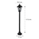 thumbnail image 5 of Poste Farol para Exteriores e Interiores E27 Poste Navideño Adir Mavrik 8997, 5 of 6