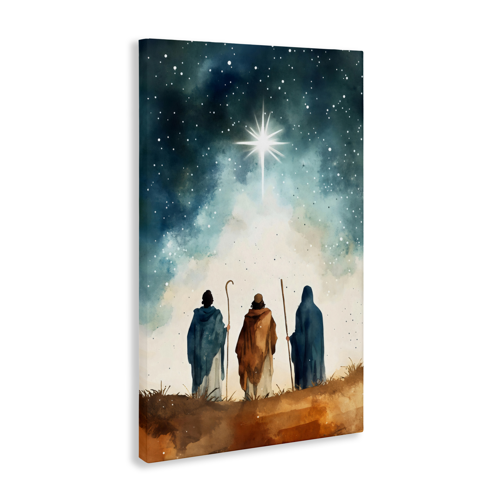 Guided Wisdom Shepherds Canvas Wall Art, design by Petal Prints Design
