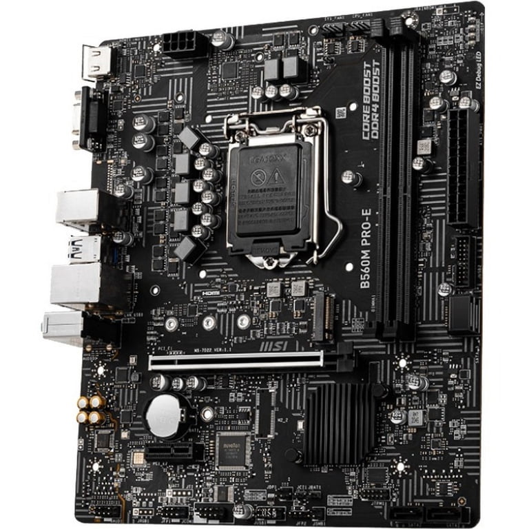 MSI B560M PRO-E Desktop Motherboard, Intel B560 Chipset, Socket