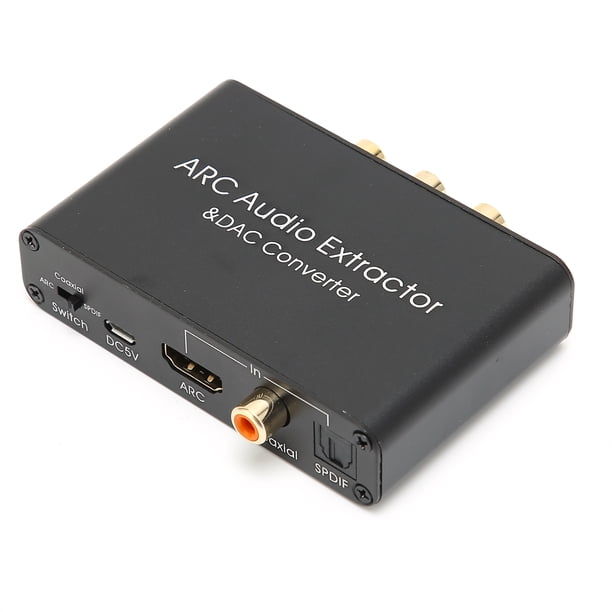 Interfaz Multimedia HD Extractor ARC Convertidor DAC De Audio Digital A Analógico Para HDTV DVD