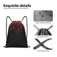thumbnail image 6 of Ratiio Red Glitter1 Print Drawstring Backpack Bag Sport Gym Sackpack Heavy Duty String Backpack for Men Women, 6 of 7