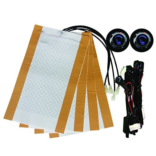 besond universal car seat heater round chrome knob switch carbon fiber