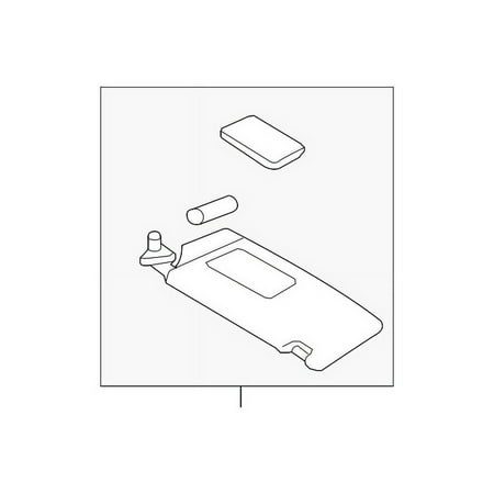 Genuine OE Toyota Sun-Visor - 74320-AC293-A1