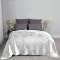 thumbnail image 2 of LNWH Super Soft Flannel Bed Blanket, Cozy Fluffy Warm All Seasons Glacier Abstraction Pattern Throw Blankets for Sofa Bedding, 40"x30", 2 of 8