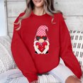 thumbnail image 4 of Erwazi Sweatshirts for Women Valentines Love Heart Cute Graphic Pullover Tops Long Sleeve Crew Neck Holiday Shirts, 4 of 8