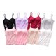 thumbnail image 2 of Camiseta sin mangas con sujetador informal suave y acolchado para mujer, camiseta sin mangas con tirantes finos, camisola para mujer con sujetador incorporado, Tops transpirables de verano, 2 of 5