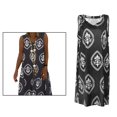 thumbnail image 4 of Vintage v-cuello suelto sin mangas Mini vestido vacaciones Colcomx Mini vestido sin mangas, 4 of 8