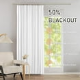 thumbnail image 2 of Pure Withe Pinch Pleated 50% Blackout Curtains with Hooks - 92 inch Length Room Darkening Thermal Insulated Window Curtain Panels for Living Room Bedroom 2 Panel 40" Wx94 L, 2 of 7