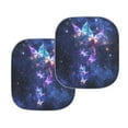 thumbnail image 2 of FOR U DESIGNS Butterfly Galaxy Car Sunshade for Sedan SUV Truck Foldable UV Ray Reflector Anti-Dirty Vehicle Front Window Sun Shade 2 Pack Automobile Accessiores, 2 of 5