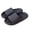 Black, variant on Gray Mens Casual Solid Color Indoor Slippers Thick Sole Soft Comfort