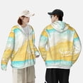 thumbnail image 4 of Kdxio Summer Beach Print Women Men Sun Protection UPF 50+ Jackets Zip Up Long Sleeve Hoodie Hiking Lightweight with Pockets, 4 of 7