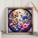 thumbnail image 4 of Pintura de diamante 5D DIY Wdftyju taladro redondo completo vitral mariposa flor 30x30cm, 4 of 9