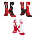 thumbnail image 1 of light gray Calcetines de baloncesto, paquete de 3 calcetines deportivos acolchados calcetines de tripulación para hombres y mujeres Style1, 1 of 5
