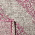 thumbnail image 5 of SAFAVIEH Courtyard Avi Medallion Indoor/Outdoor Runner Rug, Light Grey/Fuchsia, 2'3" x 6'7", 5 of 8