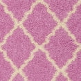 thumbnail image 6 of SAFAVIEH Daley Geometric Plush Shag Area Rug, Pink/Ivory, 6' x 6' Square, 6 of 8
