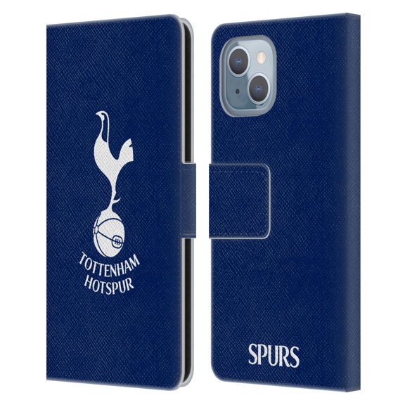 Head Case Designs Officially Licensed Tottenham Hotspur F.C. Badge Cockerel Leather Book Wallet Case Cover Compatible with Apple iPhone 14