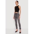 thumbnail image 2 of Women's Three Button Frayed Waistband Rolled Cuff Skinny Jeans, 2 of 4