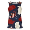 thumbnail image 3 of Titcea Independence Day Men's Tank Top Flag Printed Round Neck Sleeveless Patriotic T-Shirts Beach Vacation Outdoor Gym Casual Tops, 3 of 4