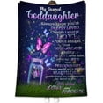 thumbnail image 1 of LHSHID Goddaughter Gifts from Godmother Goddaughter Gifts God Daughter Gifts from Godmother Blanket Gifts for Goddaughter God Daughter Gifts from Godmother 50x60in, 1 of 6