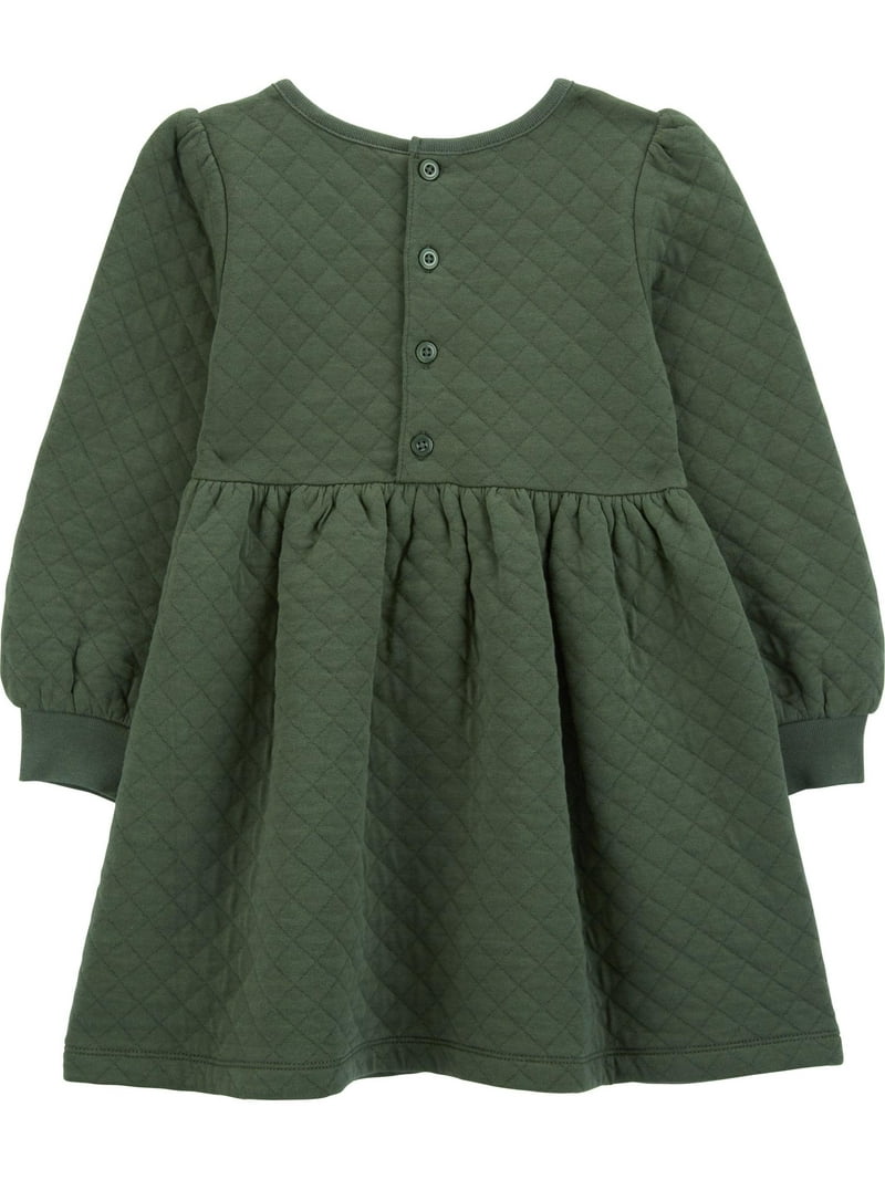carter's olive green dress Carter's Fleece Lined Long Sleeve Dress & Bloomers Green sz 6m  Me n Mommy  To Be