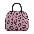 thumbnail image 2 of Womens Pink and Black Of Leopard Print Lunch Box for Work,Insulated Lunch Bag for Women,Loncheras Para Mujer,Leakproof Adult Lunch Bag for Work,Beach,Travel,Picnic,Camping, 2 of 7