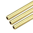 thumbnail image 5 of Uxcell 8.5mm OD 1mm Wall Thickness 300mm Length Brass Round Tube 3 Pack, 5 of 5