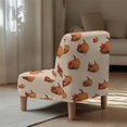 thumbnail image 5 of HELLHERO Pumpkin Harvest Pattern Non Slip Elastic Bottom Armless Chair Soft Cover Stain Protection Slipper Chair Covers for Armless Sofa Chair, 5 of 8
