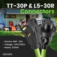 thumbnail image 4 of Cable de Extensión GEARit 30A 125V con Bloqueo Giratorio 7.5 m Verde, 4 of 7