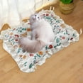 Aruwei Pet Mat Floral Pattern Pet Bed Mat Lace Decoration Cat Sleeping