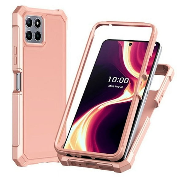 Military Grade Rugged Hybrid Case for Celero 5G Plus - Rose Gold